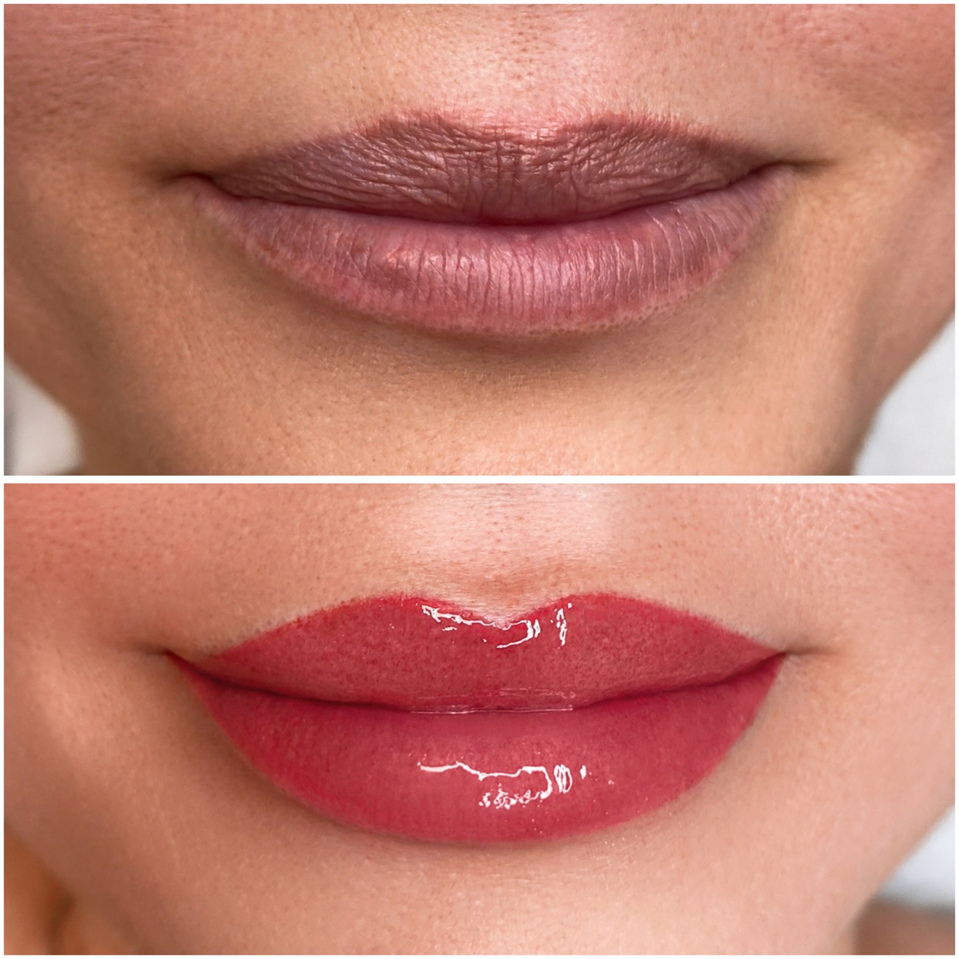 9Ex Tattoos - Lip tattoo/Lip Blush. Dark brown lips converted to Natural Lips  colour. #9extattoo #liptattoo #PermanentLipTattoo | Facebook